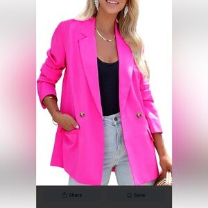 Amazon Vibrant Pink Women's Blazer